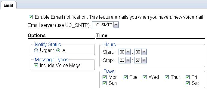 Email Notification example